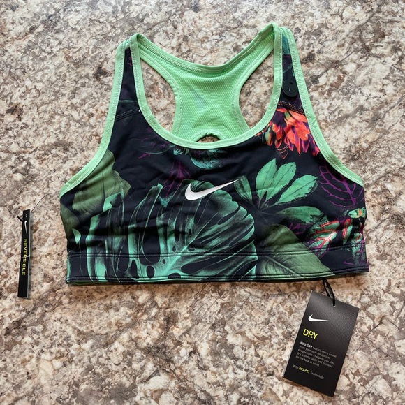 ❌SOLD!❌ NWT! Nike NP Bra Classic Reverse Tropical Sports Bra size Girl’s Large - Picture 4 of 13